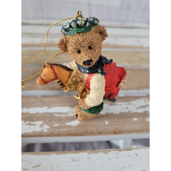 Teddy bear horse cowboy ornament Xmas holiday tree - Picture 1 of 6